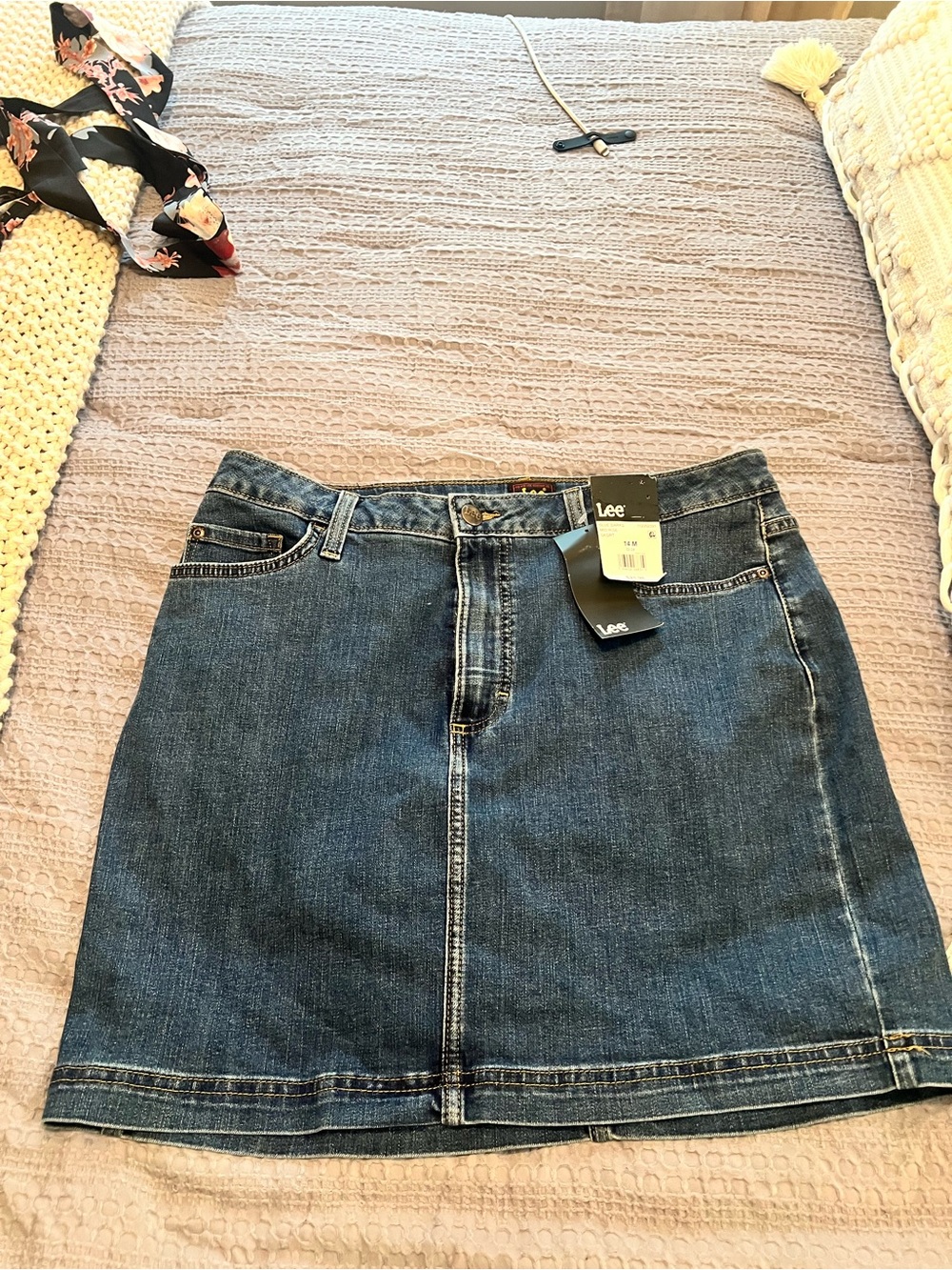 Lee Women's Dark Blue Denim Skort